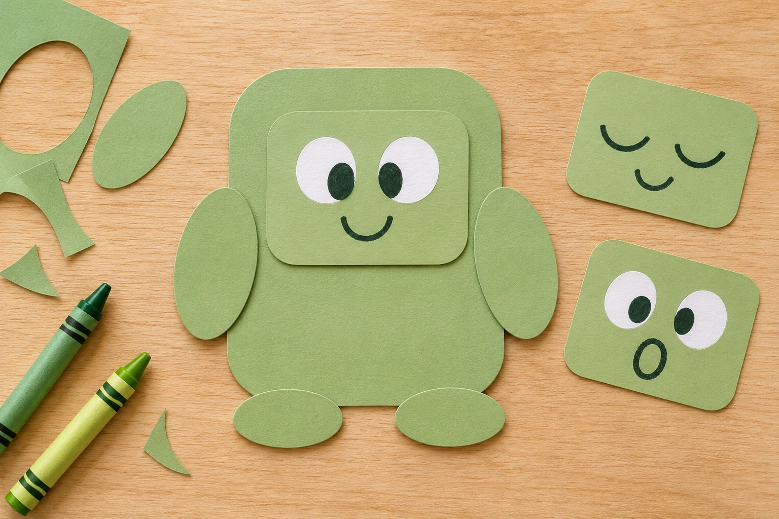 Build a Little Monster example from the included printable guide